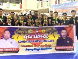 Dapat Dukungan Penuh AT,  Tim Gojukai Sultra Berhasil Raih 17 Medali