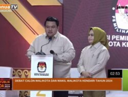 Paslon Wali kota dan wakil wali kota Kendari, Yudianto – Nirna Mencuri perhatian saat menyampaikan Visi dan Misi jika terpilih