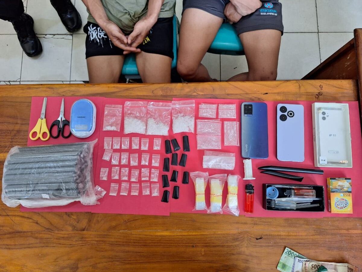 Barang bukti yaang di temukan oleh Polres Bombana