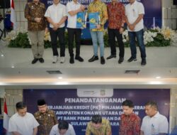 Pemkab Konawe Utara Dan Bank Sultra Teken Perjanjian Kredit Daerah, Fokus Pembangunan Infrastruktur Serta Peningkatan Pelayanan Publik