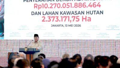 Total Rp40 T Diserahkan ke Negara, Prabowo Perintahkan Satgas PKH Terus Amankan Kekayaan Hutan RI