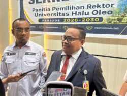 Maju Pilrek UHO 2026–2030, Prof Ruslin Siap Tingkatkan Daya Saing Kampus