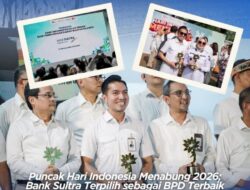 Momentum Hari Indonesia Menabung: Bank Sultra Raih KEJAR Award 2026 Sebagai BPD Implementasi Terbaik Wilaya Sulawesi